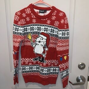 Peanuts Red Christmas Sweater for Women Size Large